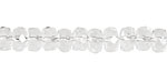 Rock Crystal Faceted Rondelle 5x8mm