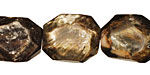 Golden Mica Faceted Nugget 17-20x12-18mm
