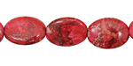 Ruby Impression Jasper Flat Oval 16x12mm