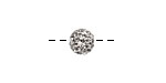 Crystal Pave Round 8mm (1.5mm hole)