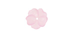Matte Light Amethyst Lucite Buttercup Flower 4x14mm