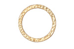 TierraCast Gold (plated) 1" Hammertone Ring 25mm