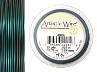 Artistic Wire Aqua 22 gauge, 15 yards