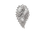 Ezel Findings Rhodium (plated) Sesae Leaf 16x27mm