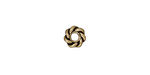 TierraCast Antique Brass (plated) Large Hole Twisted Heishi 2x7mm