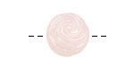 Rose Quartz Carved Flower Round 16-17mm