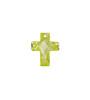 Lemon Ice Faceted Cross 10x12mm
