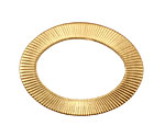 Brass Corrugated Oval Connector 38x28mm