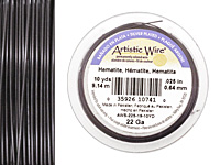 Artistic Wire Silver Plated Hematite 22 gauge, 10 yards