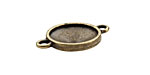 TierraCast Antique Brass (plated) Faceted Link 25x17mm