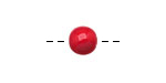 Tagua Nut Red Round 9mm