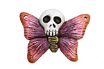 Poison Tree Polymer Clay Pink Death Poetry Butterfly 35-36x26-27mm