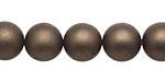 Chocolate (matte) Shell Pearl Round 12mm