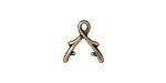 TierraCast Antique Brass (plated) Vine Pinch Bail 13x12mm