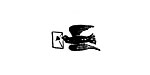 Love Letter Bird Mini Rubber Stamp 11x17mm