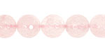 Rose Quartz Faceted Round 12mm