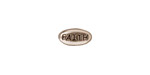 TierraCast Antique Rhodium (plated) Faith Word Bead 11x6mm