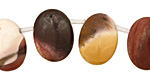 Mookaite Flat Oval Drop 15x20mm