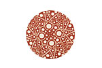 Lillypilly Bronze Geometrics Anodized Aluminum Disc 25mm, 24 gauge