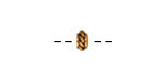 TierraCast Antique Gold (plated) Twisted Spacer 3.5x6mm