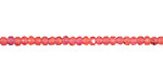 Czech Glass Fuschia Fire Polished Rondelle 2x3mm