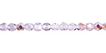 Czech Fire Polished Glass Alexandrite AB Round 4mm