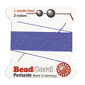 Blue Griffin Silk Beading Cord Size 4, 2 meters