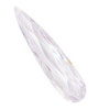 Crystal Clear Faceted Flat Teardrop 9x36mm