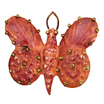 Patricia Healey Copper Butterfly Pendant 53x46mm
