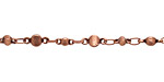Antique Copper (plated) Alternating Disc Chain