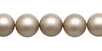 Champagne (matte) Shell Pearl Round 12mm