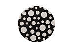 Lillypilly Black Scattered Dots Anodized Aluminum Disc 25mm, 22 gauge