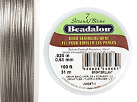 Beadalon Bright .024" 7 Strand Wire 100ft.