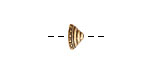 Nunn Design Antique Gold (plated) Sea Spire Bead Cap 6x11mm