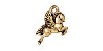 TierraCast Antique Gold (plated) Pegasus Charm 15x20mm