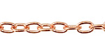 Copper (plated) Oval Cable Chain