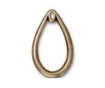 TierraCast Antique Brass (plated) Teardrop Pendant 20x34mm