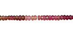 Pink Tourmaline Faceted Rondelle 3.5-4mm