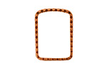 Stampt Antique Copper (plated) Rectangular Textured Ring 18x24mm