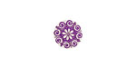 Lillypilly Purple Scrolling Daisy Anodized Aluminum Disc 11mm, 24 gauge