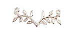 Nunn Design Sterling Silver (plated) Fern Connector 33x14mm