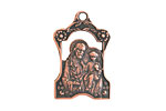 Nunn Design Antique Copper (plated) Tutor Medallion 16x28mm