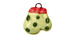 Jangles Ceramic Lime Mitten Charm 18x20mm