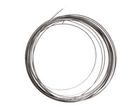 Soft Flex Silver Plated Pewter Half Round Craft Wire 18 gauge, 4 yards