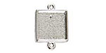 Nunn Design Sterling Silver (plated) Mini Square Frame Link 21x15mm