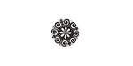 Lillypilly Black Scrolling Daisy Anodized Aluminum Disc 11mm, 22 gauge