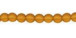 Dark Amber Recycled Glass Round 6mm