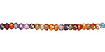 Cubic Zirconia Faceted Rondelle 3-4mm