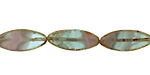 Czech Glass Spring Garden Horse Eye 18x8mm