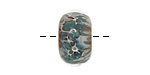 Sea Shore Glass Spring Rain Boro Lampwork Glass 10-12x17-20mm